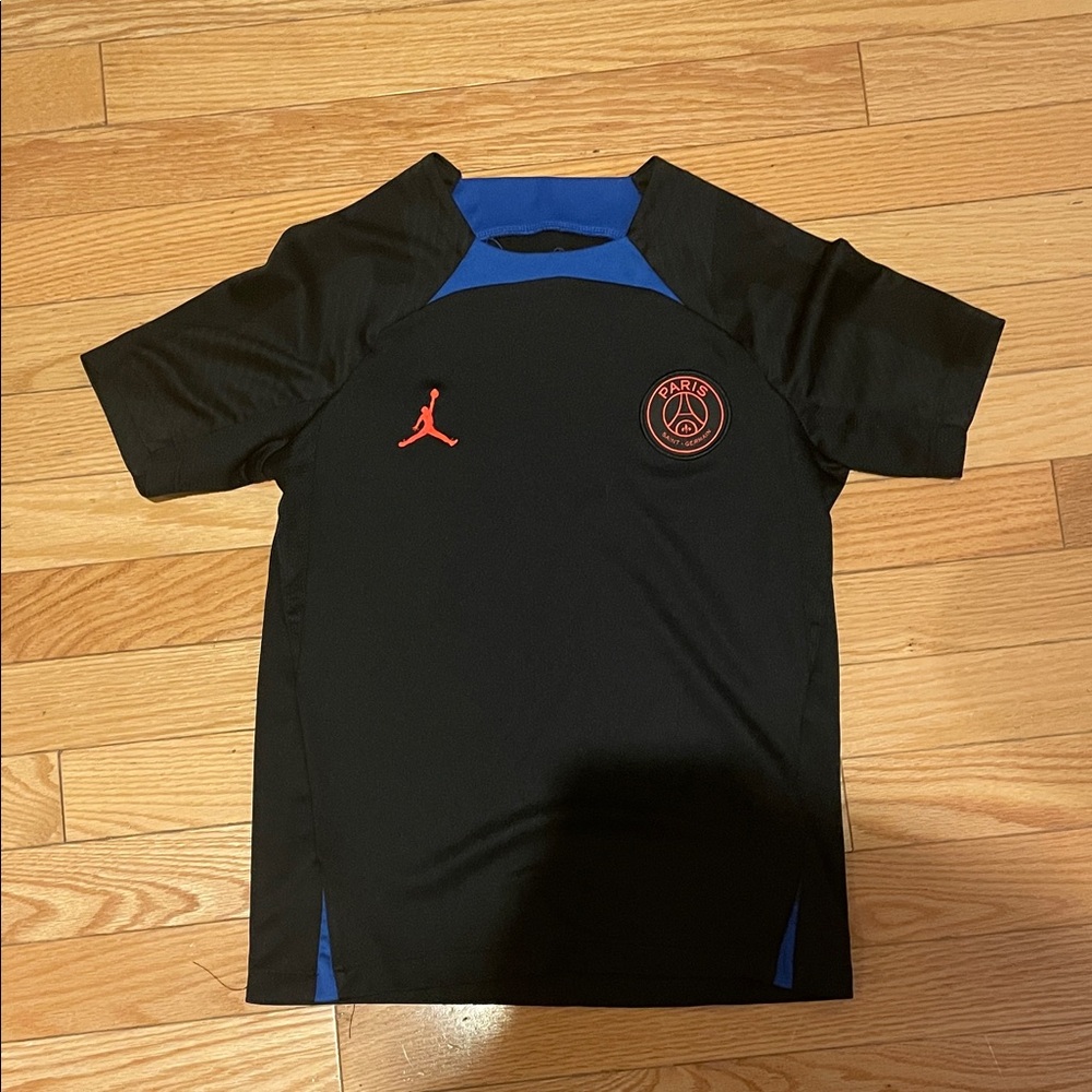 PSG Jordan Kids Black and Blue training kit